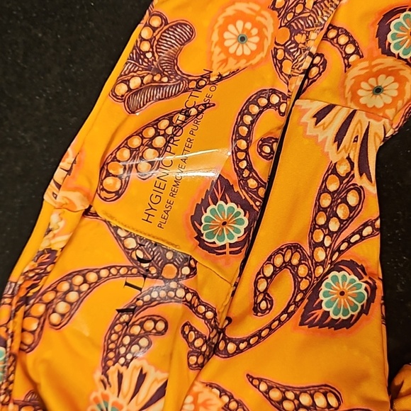 💕A.L.C.💕 Margot Bikini Bottom ~ Orange Abstract Paisey Multi-Color XL NWT - Picture 7 of 10